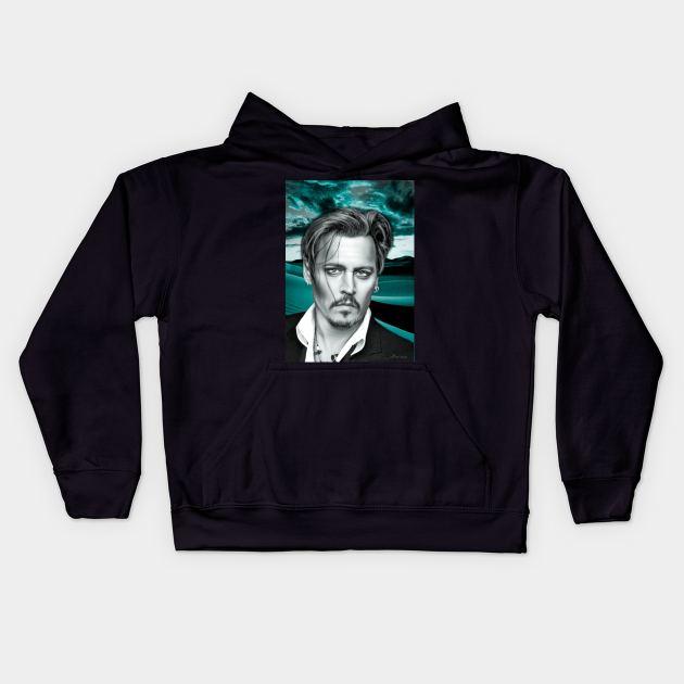 Depp Trial support Innocence Tribute to Jonny Kids Hoodie by Relaxing Art Shop